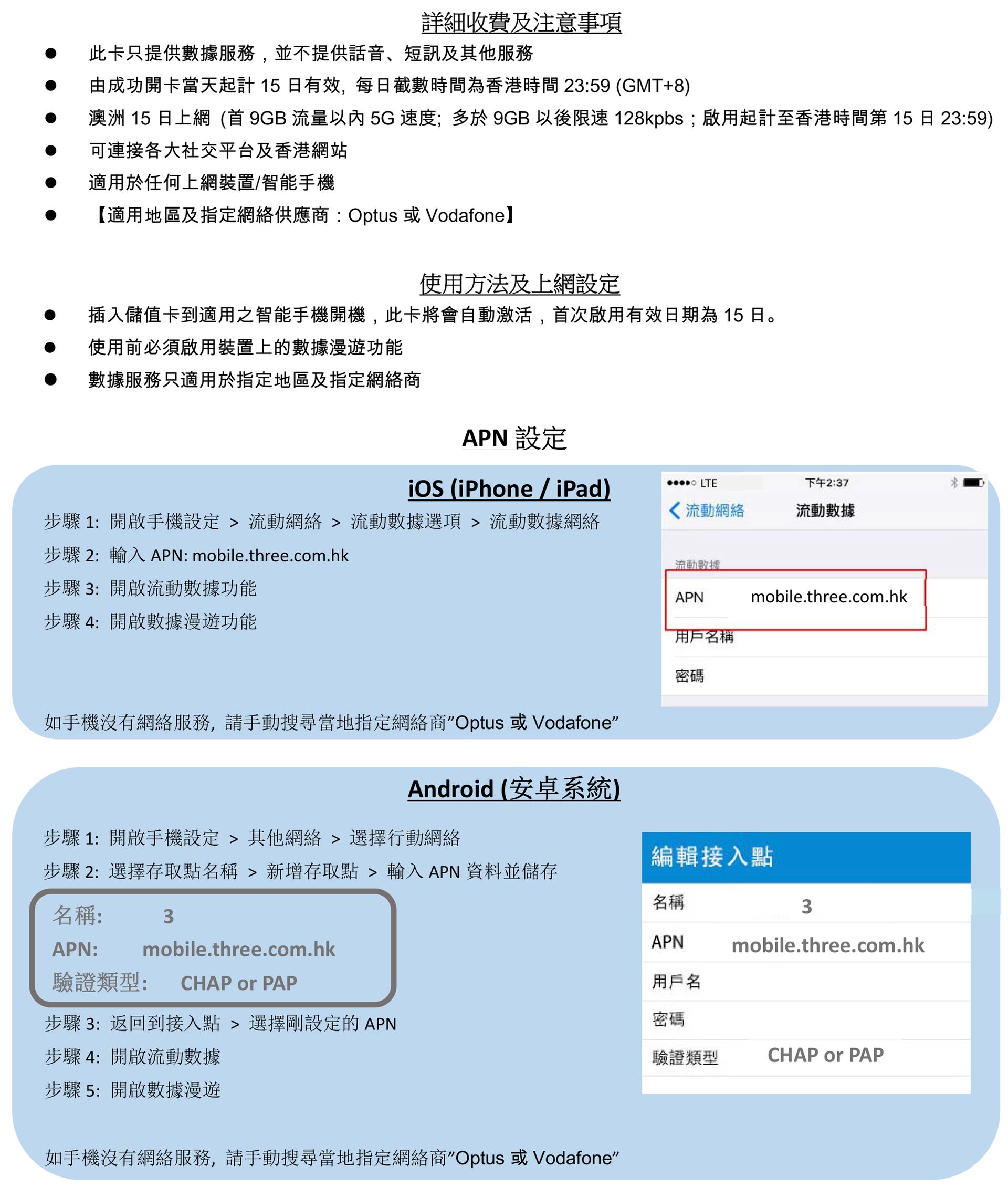 Roamfree澳洲15日5G無限數據卡中文